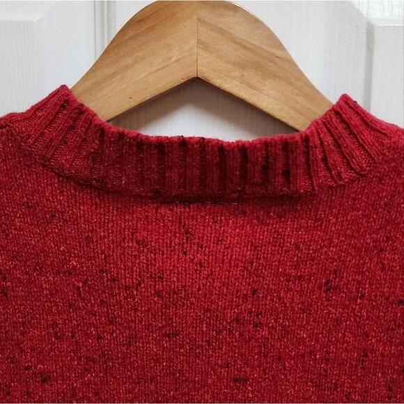 Pierre Cardin Vintage Sweater Vest Womens S Red Lambswool Cotton Knit V Neck - Picture 5 of 8